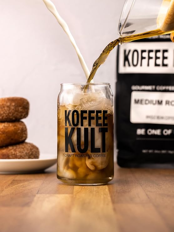 Koffee Kult Medium Roast Smooth and Flavorful Ground Coffee - Perfect for a Relaxing Cup Anytime (Medium Roast, 12oz)