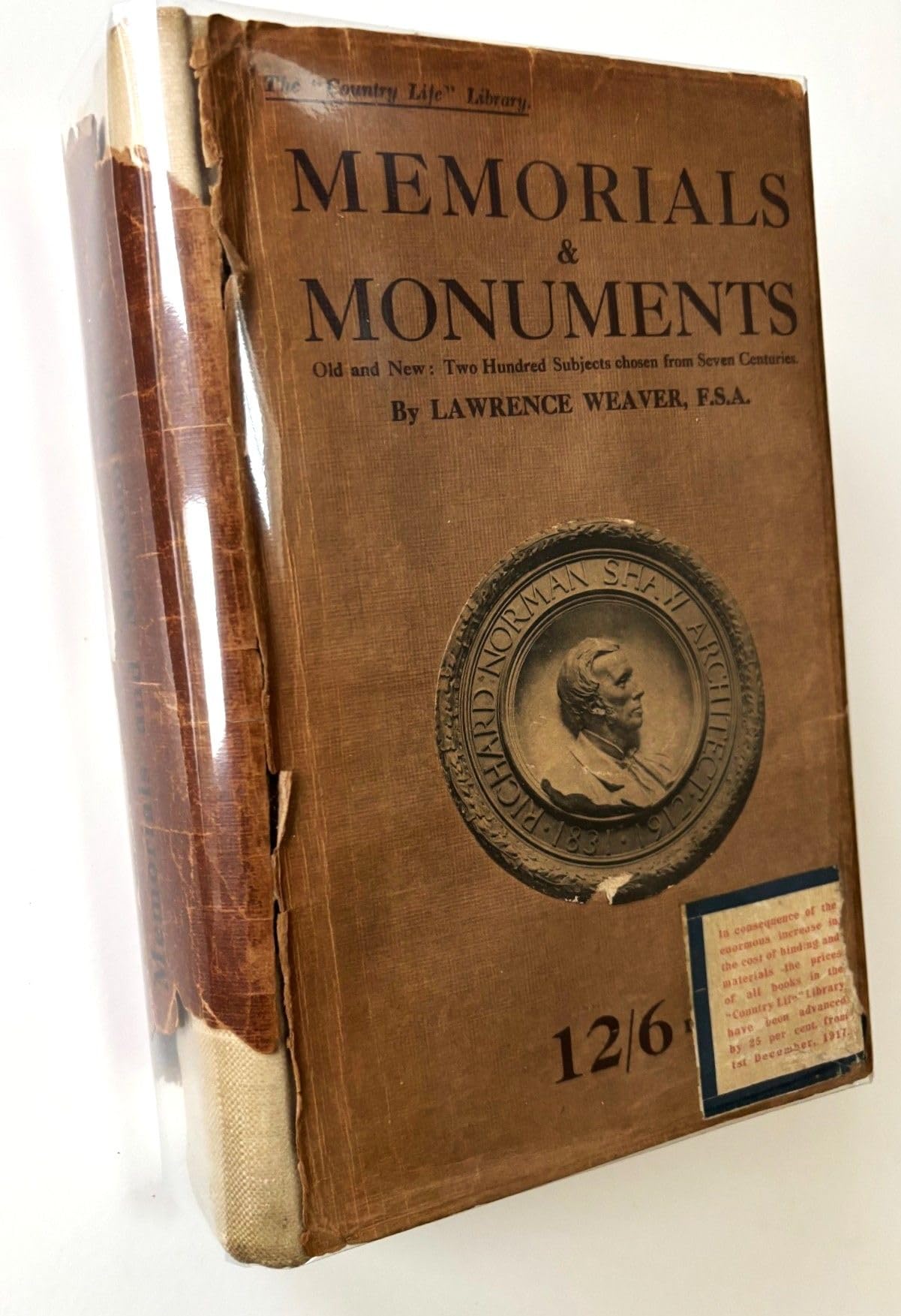 Livre d'architecture Memorials & monuments 1915 sept siècles d'art