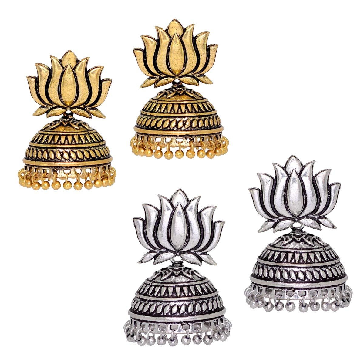 See full amazon price history chart for V L IMPEX Lotus Shape Silver Plated & Gold Plated Combo jhumki Earring set For Girls & Women V L IMPEX Lotus Shape Silver Plated & Gold Plated Combo jhumki Earring set For Girls & Women (B0753T4Q4N) Amazon Price History, Amazon Price Tracker