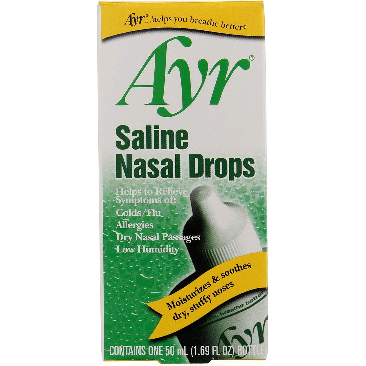 AYRSaline Nasal Drops 50 mL (Pack of 3)