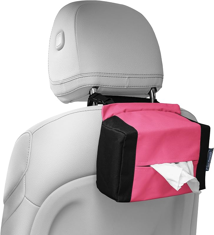 FH Group E-Z - Dispensador de servilletas de viaje, se adapta a la mayoría de autos, SUV, camiones y furgonetas, color rosa