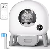 GESEILAY Lettiera Gatto Autopulente, Lettiera Automatica per Gatti, Lettiera Gatti Autopulente, Grande Capacità 76 L, Adatta a più Gatti, Controllata Tramite App, Litière pour Chat Autonettoyante - 1