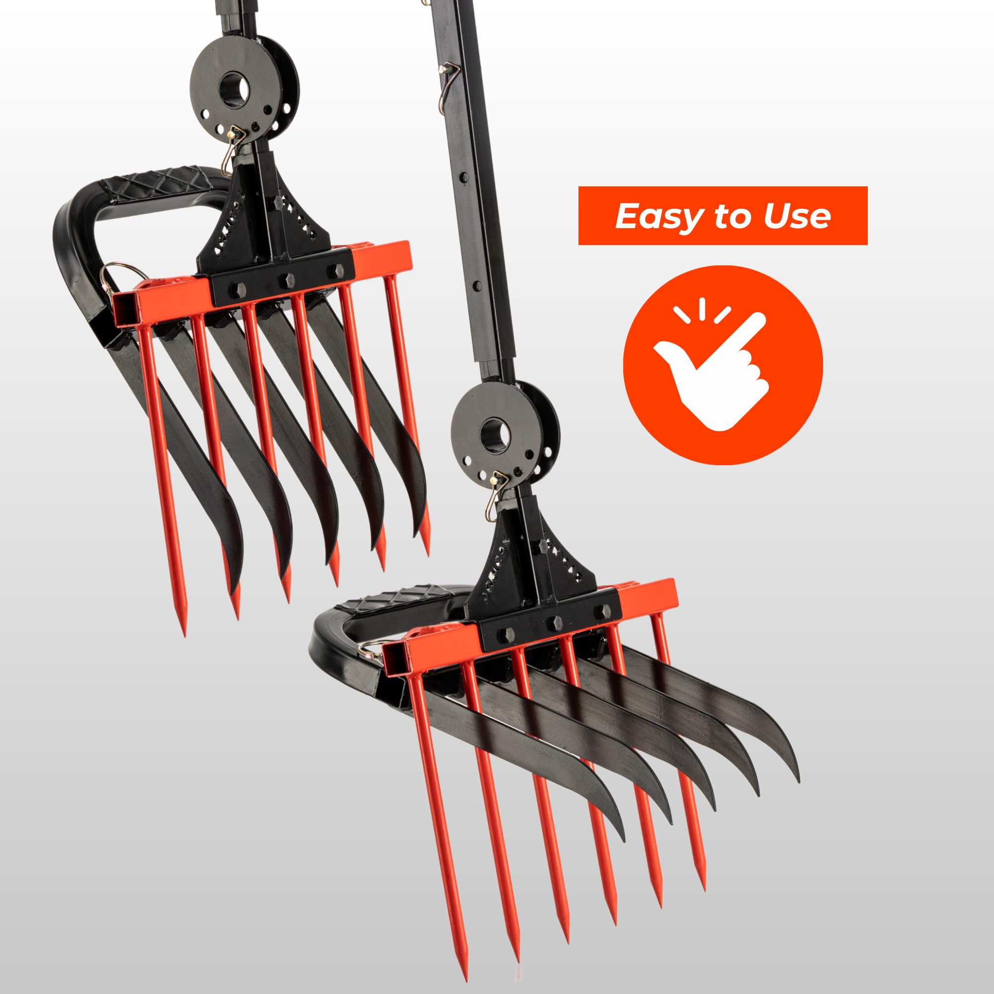 Broadfork Cultivador Tiller Césped y Jardín Herramienta de Mano