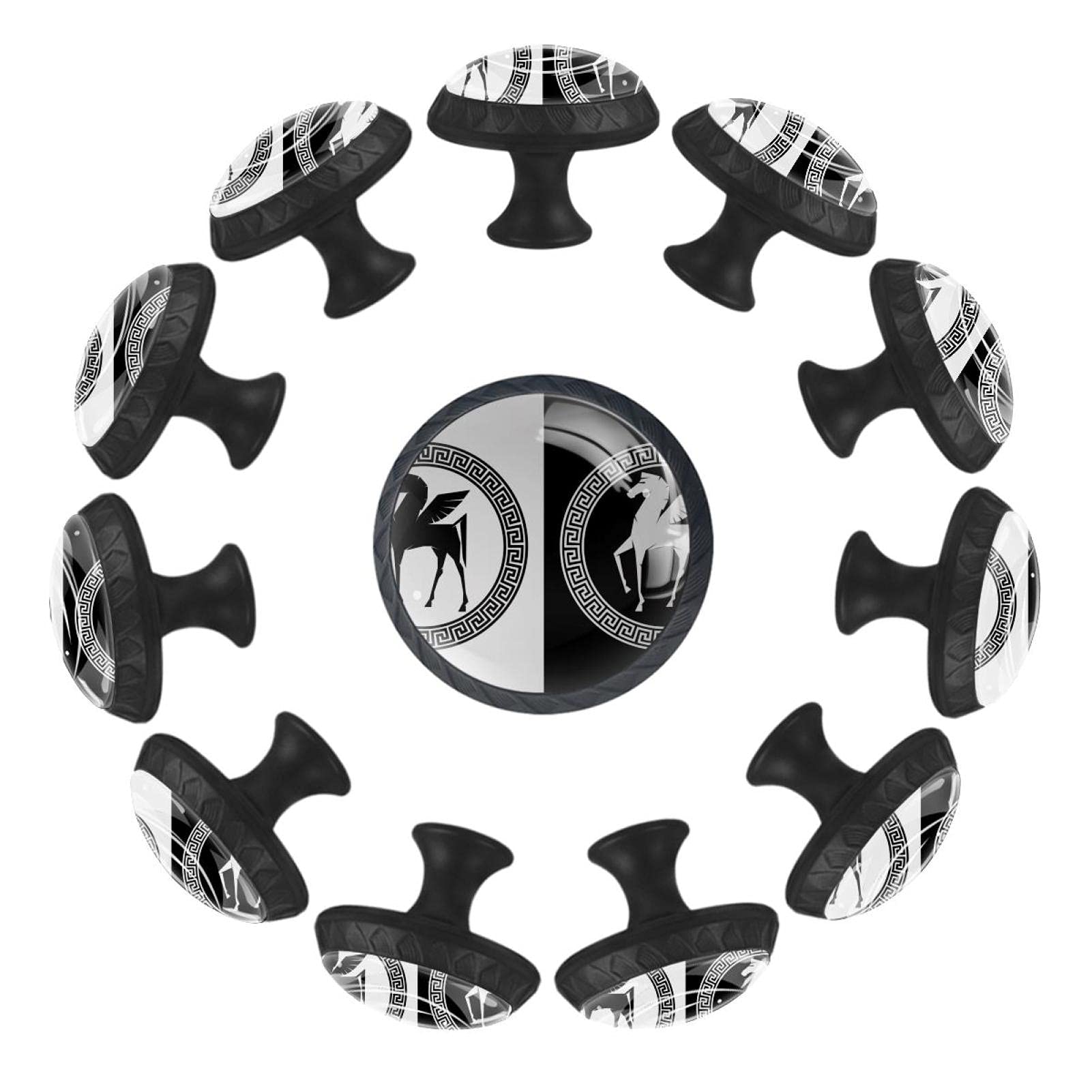 Boutons de tiroir cheval volant 35mm pour decorer une chambre d enfant
