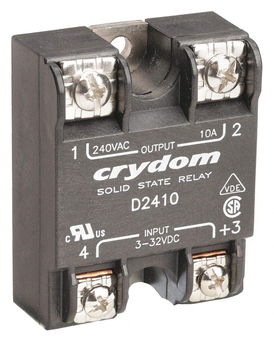 CRYDOM 1-Pole Surface Mount Solid State Relay; Max. Output Amps w/Heat Sink: 10