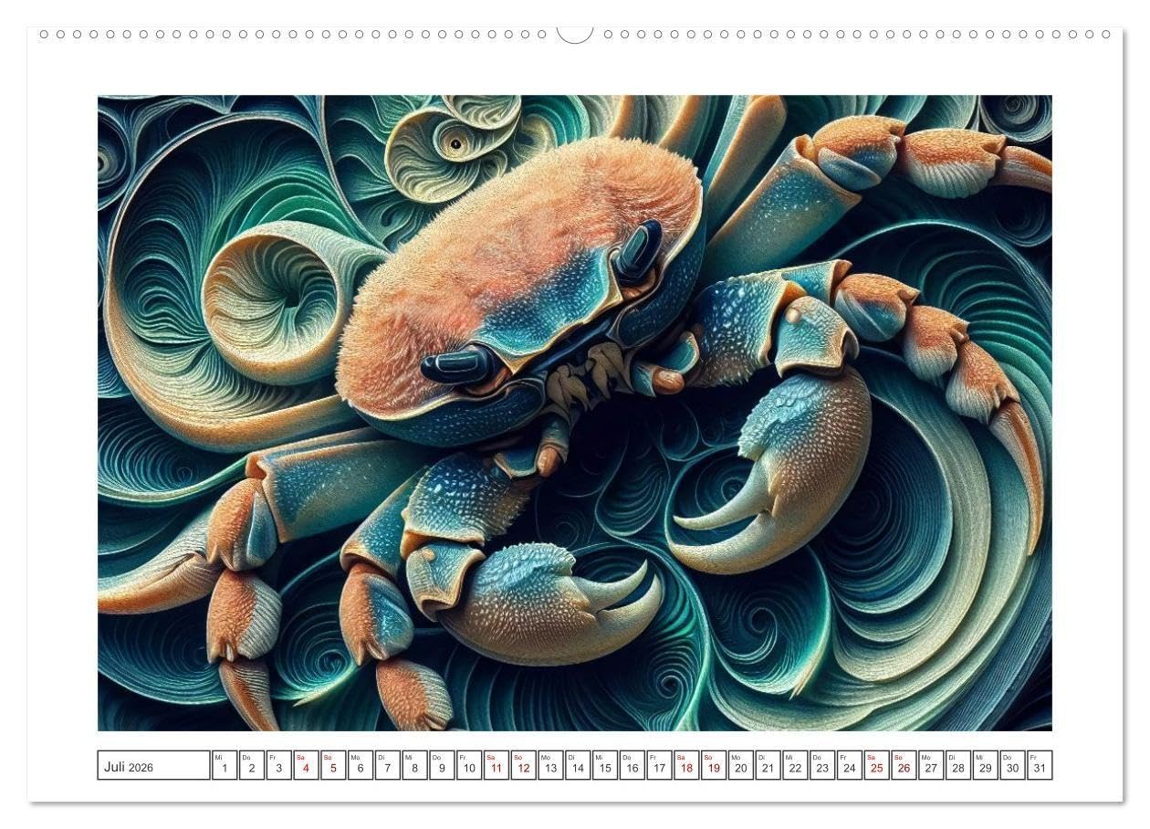 Tierkreisflüstern – Ein Jahr in kosmischen Farben (hochwertiger Premium Wandkalender 2026 DIN A2 quer), Kunstdruck in Hochglanz: Surrealer Sternzeichen-Kalender (CALVENDO Wissenschaft)