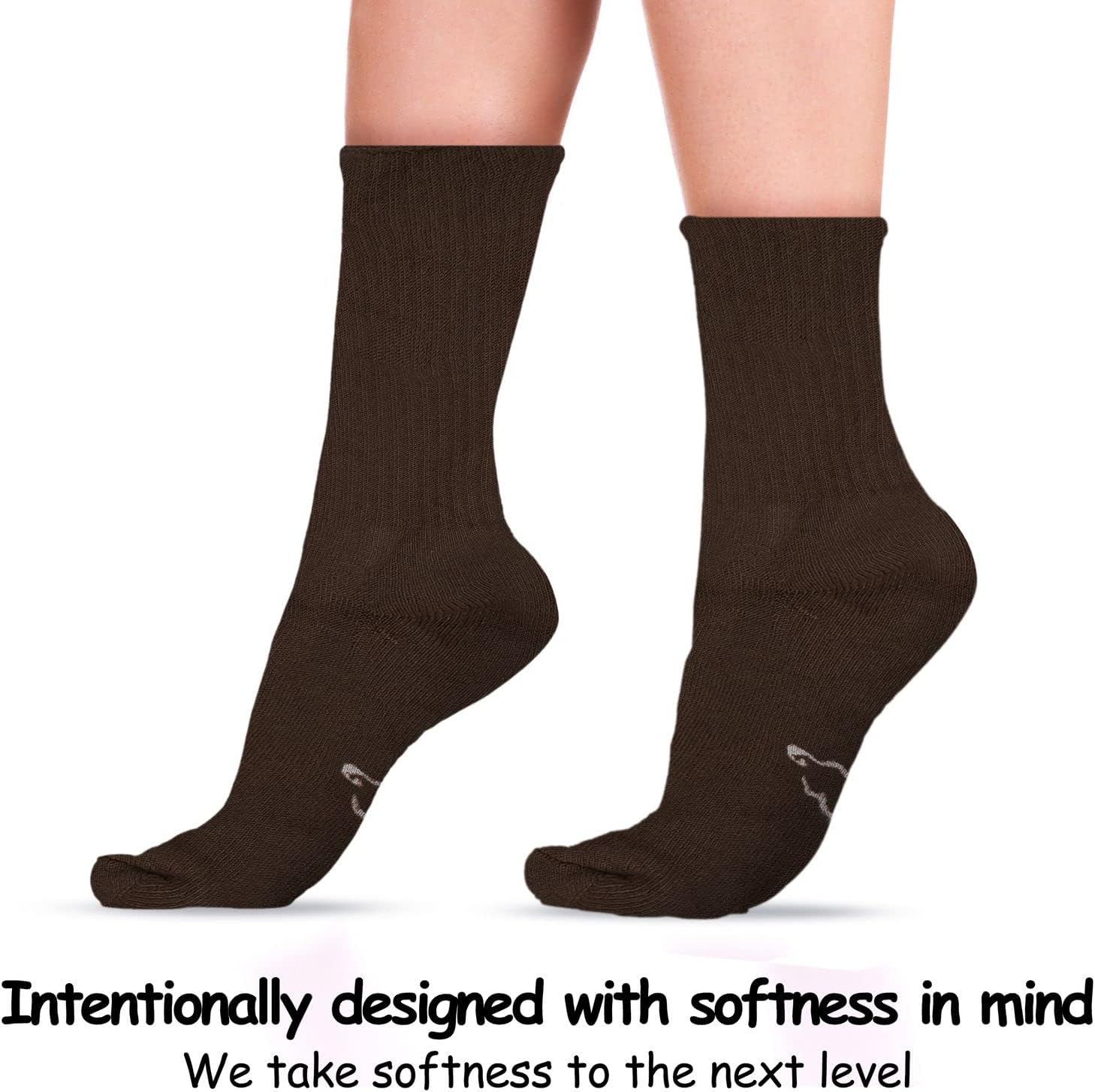 World's Softest Classic Crew Socks - Ultra Soft Crew Socks for Women and Men - Image 2