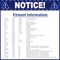 Vista 2 de Pastillas de freno delanteras de cerámica, D1044 Juego de pastillas de freno delanteras para Ford Focus 2004-2018, Escape 2013-2018, Transit Connect