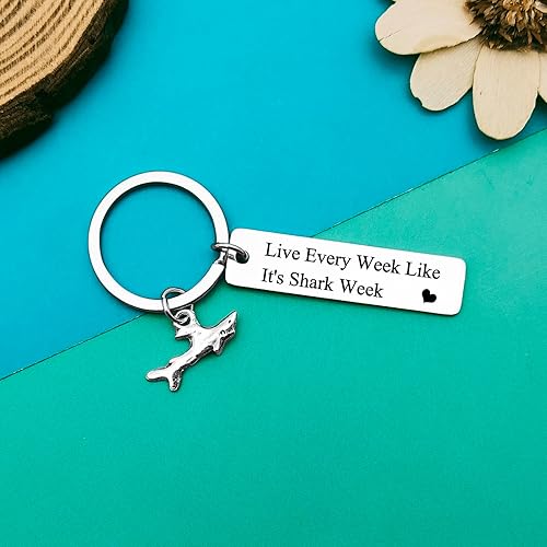Miniatura 5 de Llavero de tiburón, regalo para los amantes de los tiburones, regalos de buceador, regalos de tiburón para él, ella, niña, joyería para amantes de