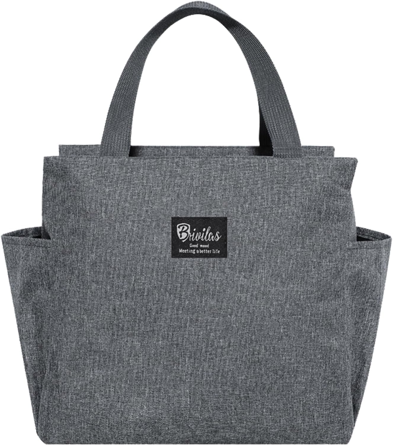 FunBlast Lunch Bag – Insulated Travel Lunch Bag for Office, Multi-Purpose Lunch Box Carrying Bag for Women, Men, Tiffin, Storage Bag for Lunch, Tiffin Bag, Office Lunch Bag with Side Pocket (Grey) (B0D5HV6D8F) Amazon Price History, Amazon Price Tracker