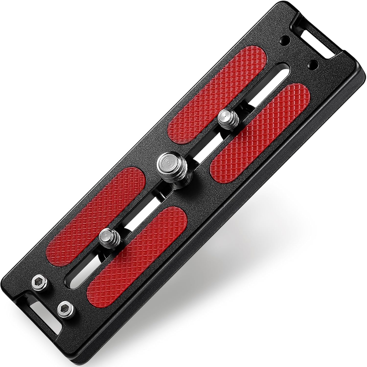 Haoge HQR-127 Tripod Arca Plates 127mm Universal Arca Swiss Quick Release Plate for Tripod Ball Head with Hand-Adjustable Stainless Steel Screw of 1/4" and 3/8" Built-in Strap Hole (New Version)