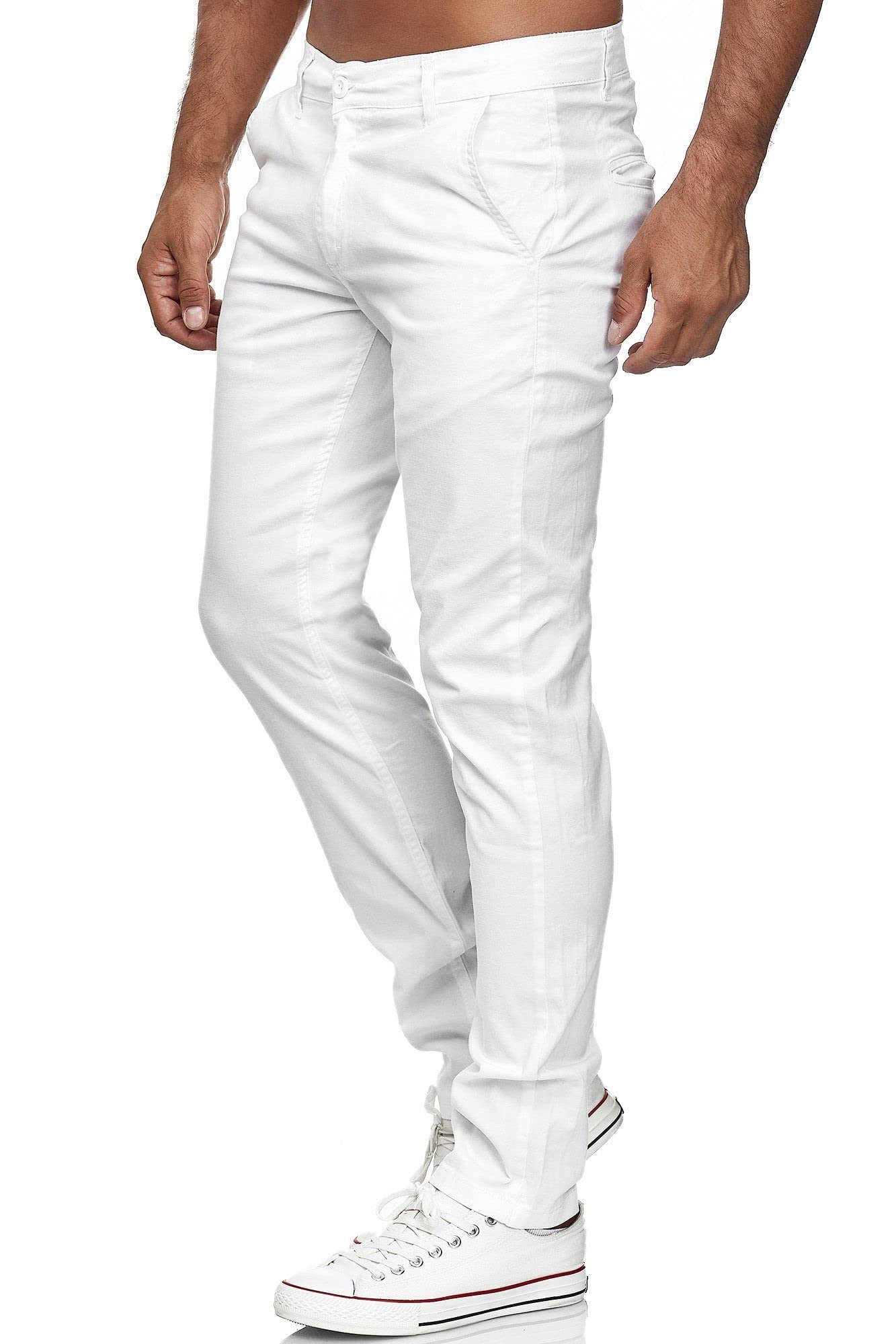 Tazzio Pantalones Chinos para Hombre 19530, Ajustados, elásticos, con Mezcla de algodón, Pantalones Casuales de diseñador, para Todo el año, cómodos