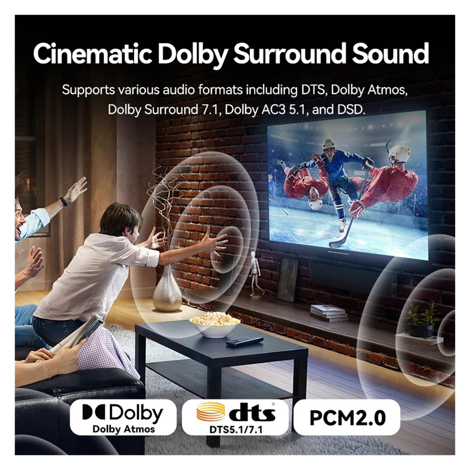 2.1 Splitter Switch 8K 60Hz 4K120Hz 3 in out for TV Set Top compatibile MonitorSwitcher(4K 5 in 1)