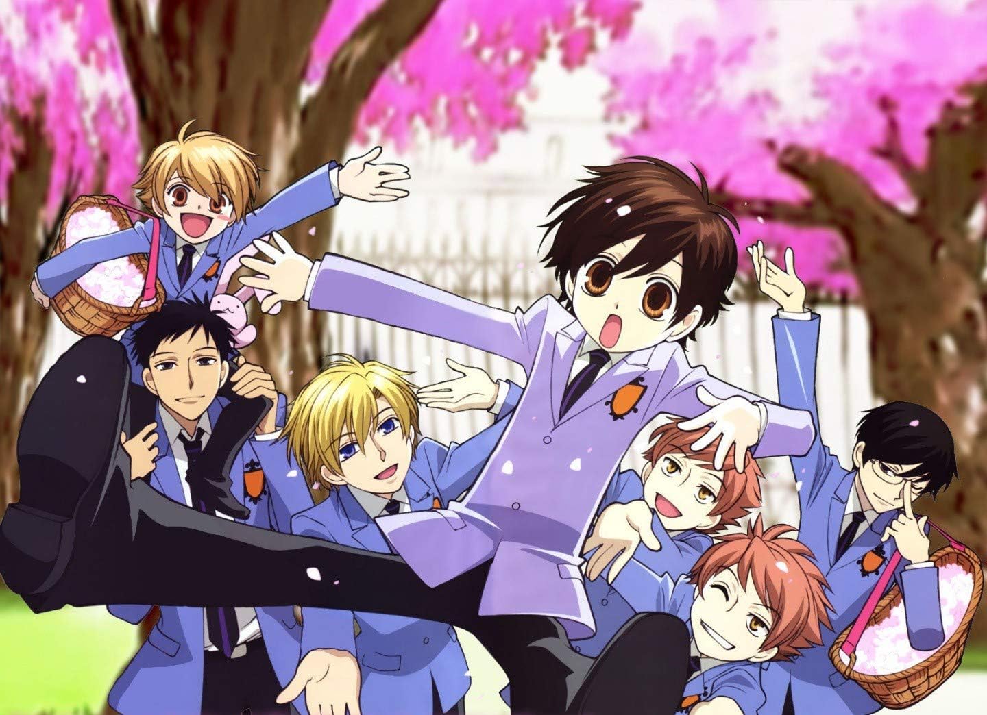 WV2219 Ouran High School Host Club Characters Anime Manga Art 16x12 Print Poster