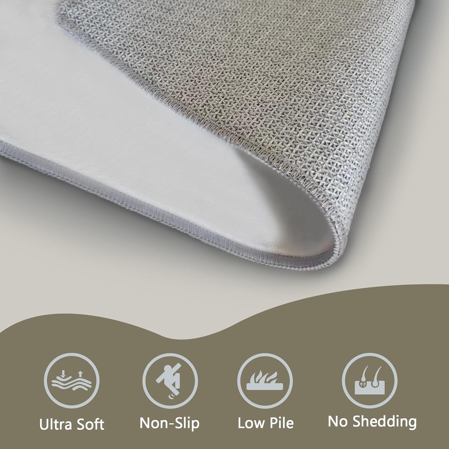 Ocean Rug 2x3, Sea Wave Rugs for Bedroom Living Room Entryway, Blue Waves Area Rug, Indoor Floor Home Decor Carpet, Machine Washable Non Slip Patterned Small Rug