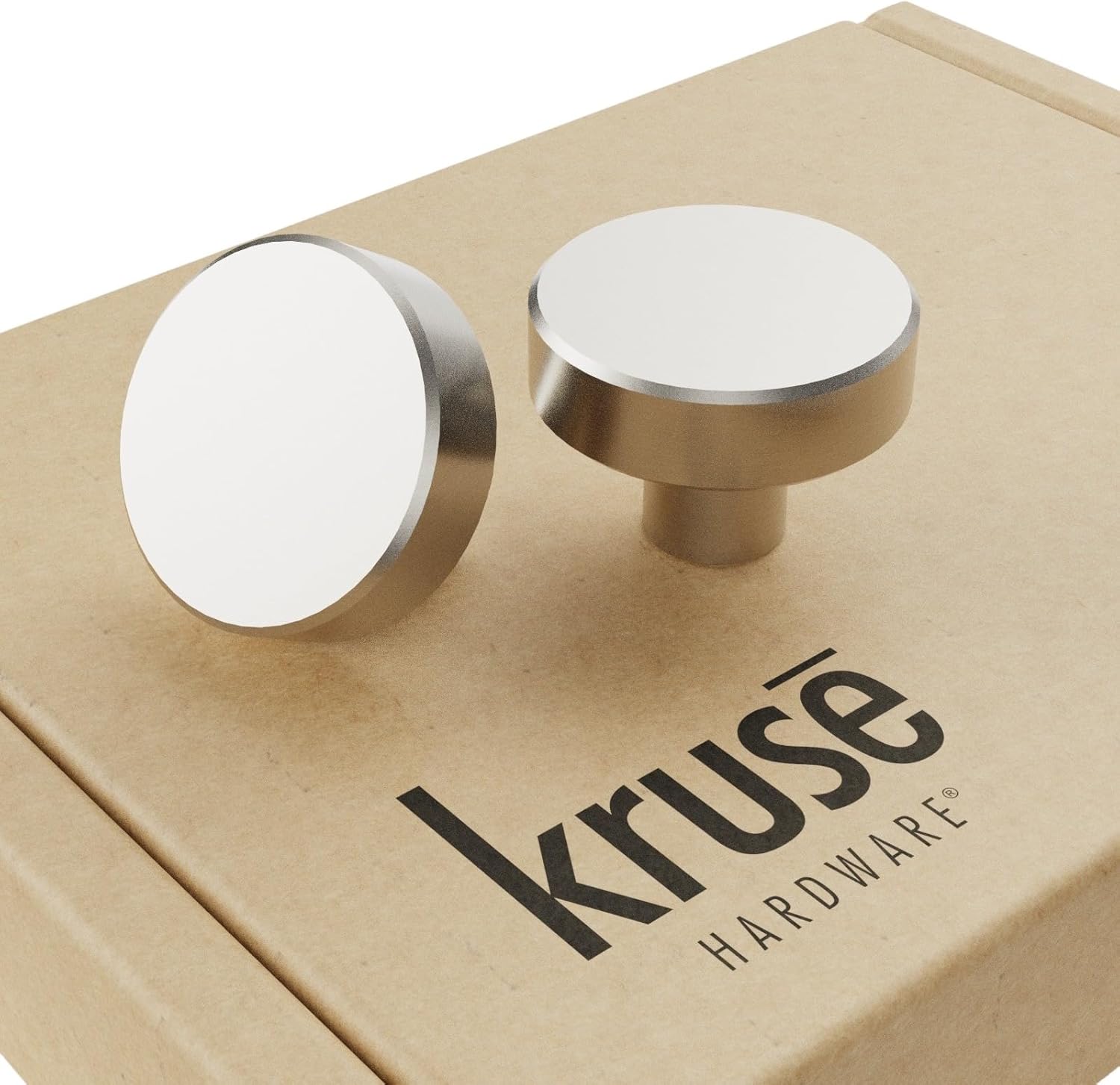 30635 - (10-Pack) Lexington Door and Drawer Knob - 1-1/4in Diameter, Brushed Stainless Steel