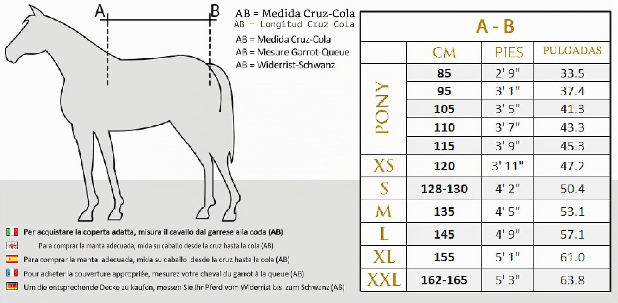 Horses, Manta de Invierno Heavy para Caballo, Acolchada, Suave y Cómoda, Ideal para la Cuadra, Bordes de Nylon Reforzado, Negro, 128 cm