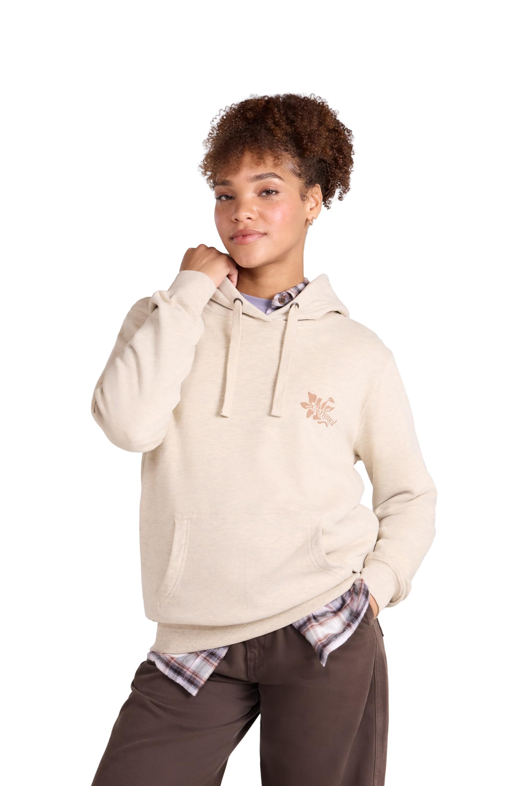 Animal Women's Off-White Maya Logo Hoodie Off White L