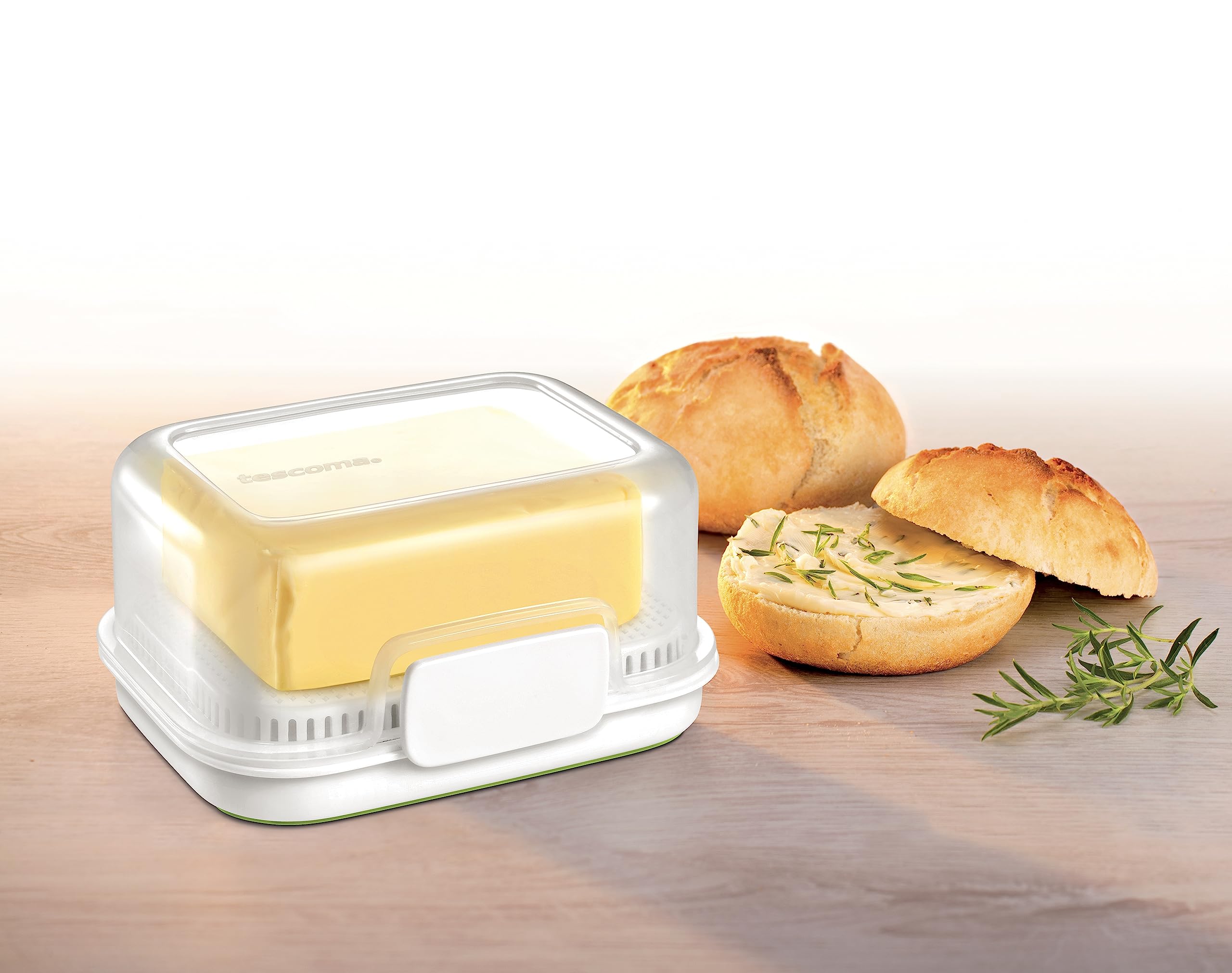 Porta Burro Tescoma FreshZone - Bianco, 15x11.5x7.5cm, Tecnologia NanoCARE, Antibatterico - Foto 5