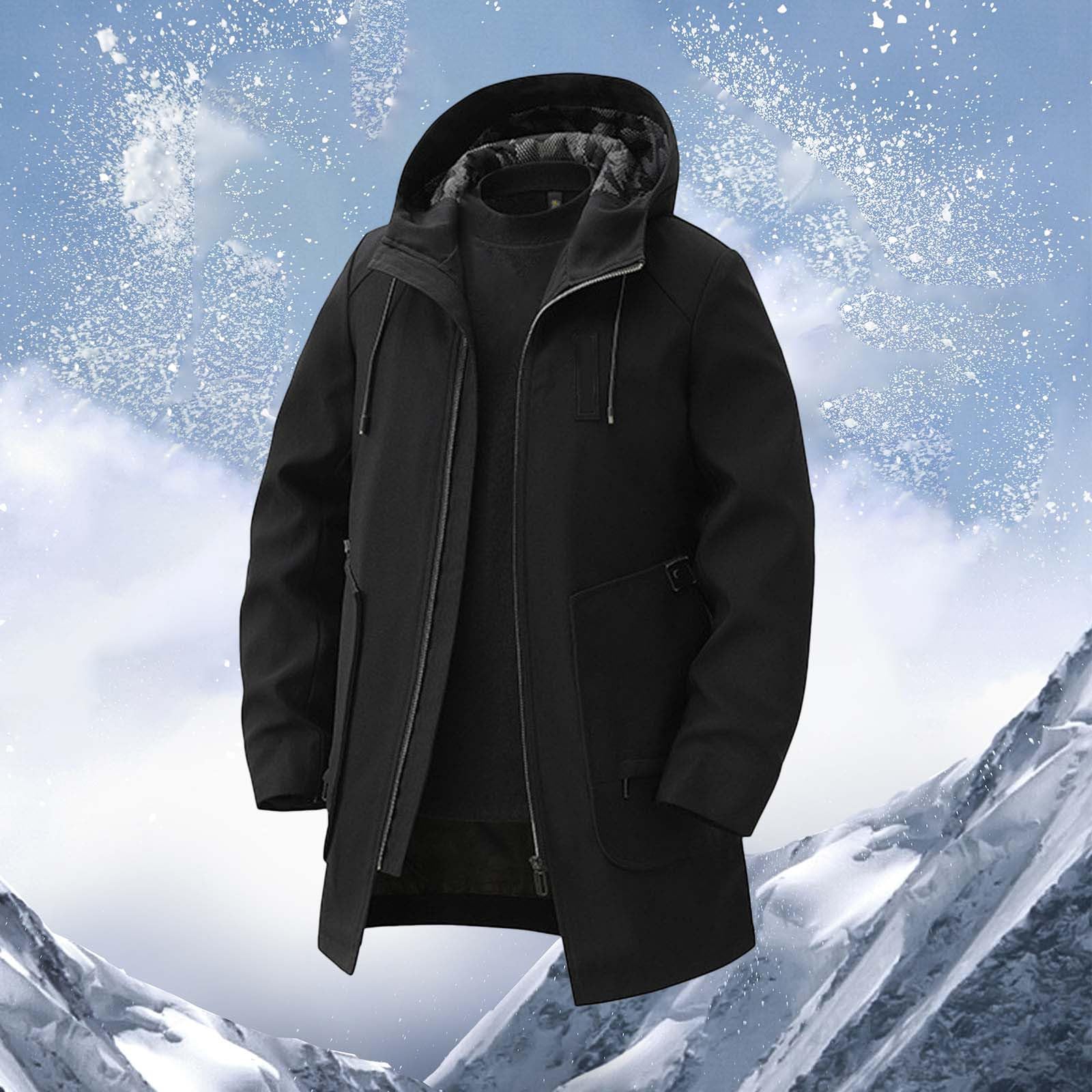 Chubasquero para hombre con capucha y cremallera | Chaqueta cortavientos ligera para actividades al aire libre y ocio en estilo deportivo