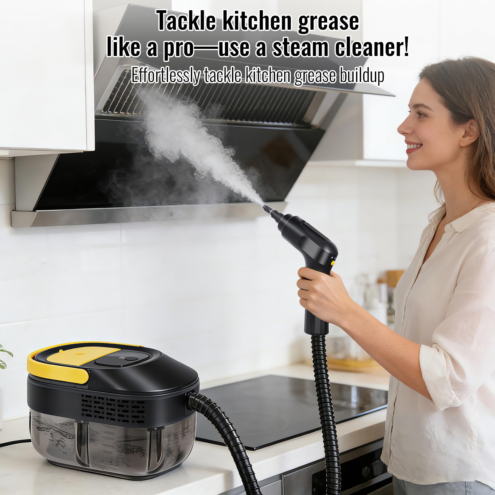 Odkurzacz parowy 2500 W, 3 bary, 105℃, szybkie nagrzewanie w 15s