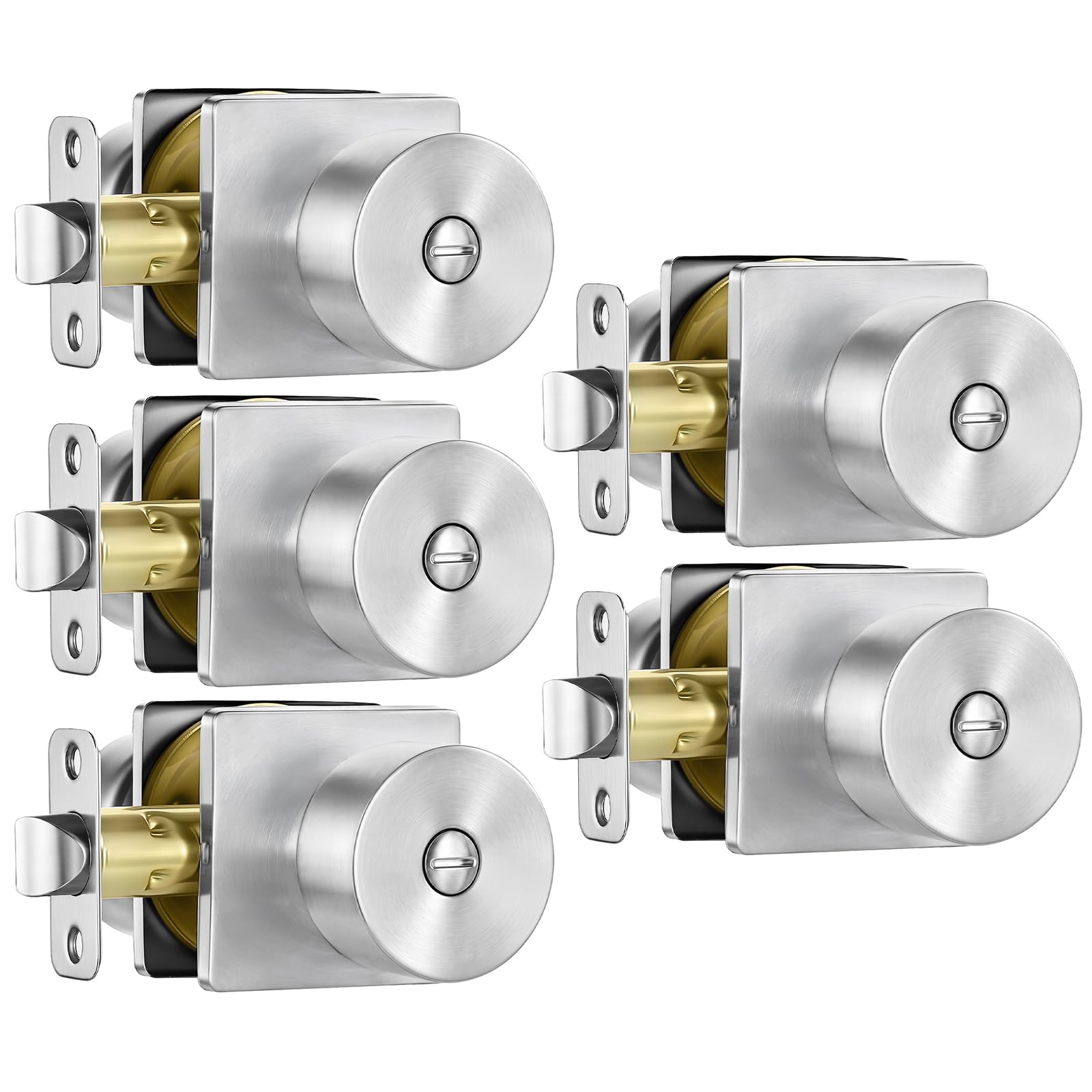 Black Privacy Door Knobs - 10 Pack -21 Black Privacy Door Knobs - 10 Pack -21