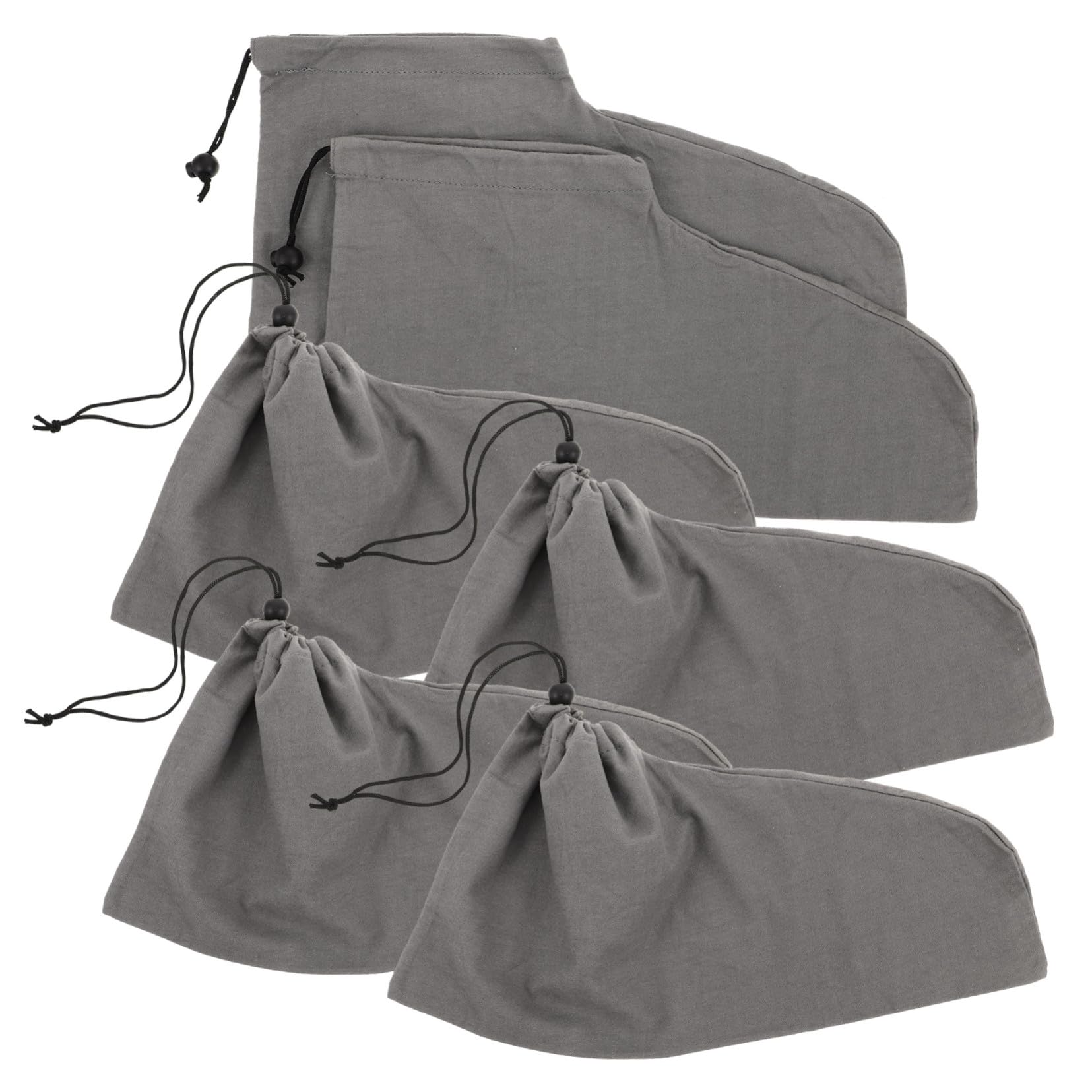 PACKOVE 6pezzi Borse Per Scarpe Da Viaggio Coulisse Custodia in Cotone Traspirante Lavabile Sacchetti Antipolvere Per Riporre e Proteggere Le Scarpe Negli Zaini e Nelle Valigie