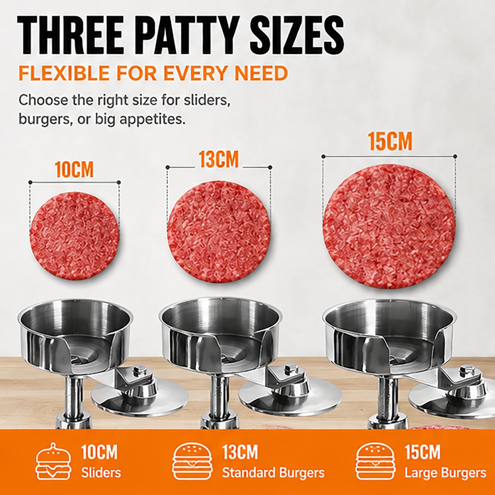 Pressa per Hamburger Commerciale,Macchina per la formatura di tortini