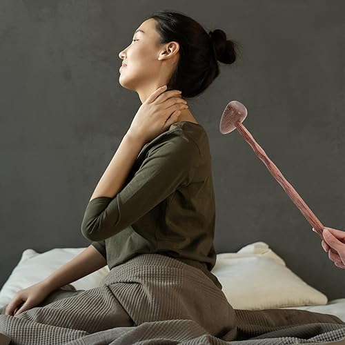 Miniatura 6 de Healifty Martillo de cuerno de cordero, 2 martillos de masaje de madera para en casa, herramientas de gong, terapia de punto de activación y