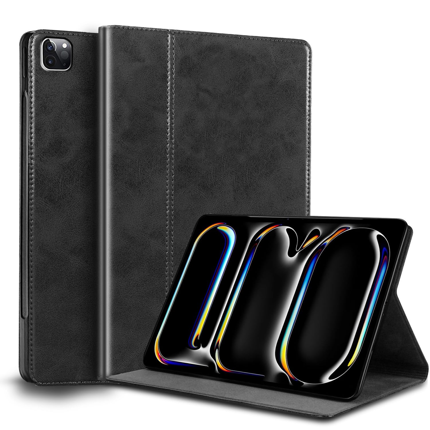 Leather Case for iPad Pro 13 inch M5 2025/M4 2024 Folio Cover