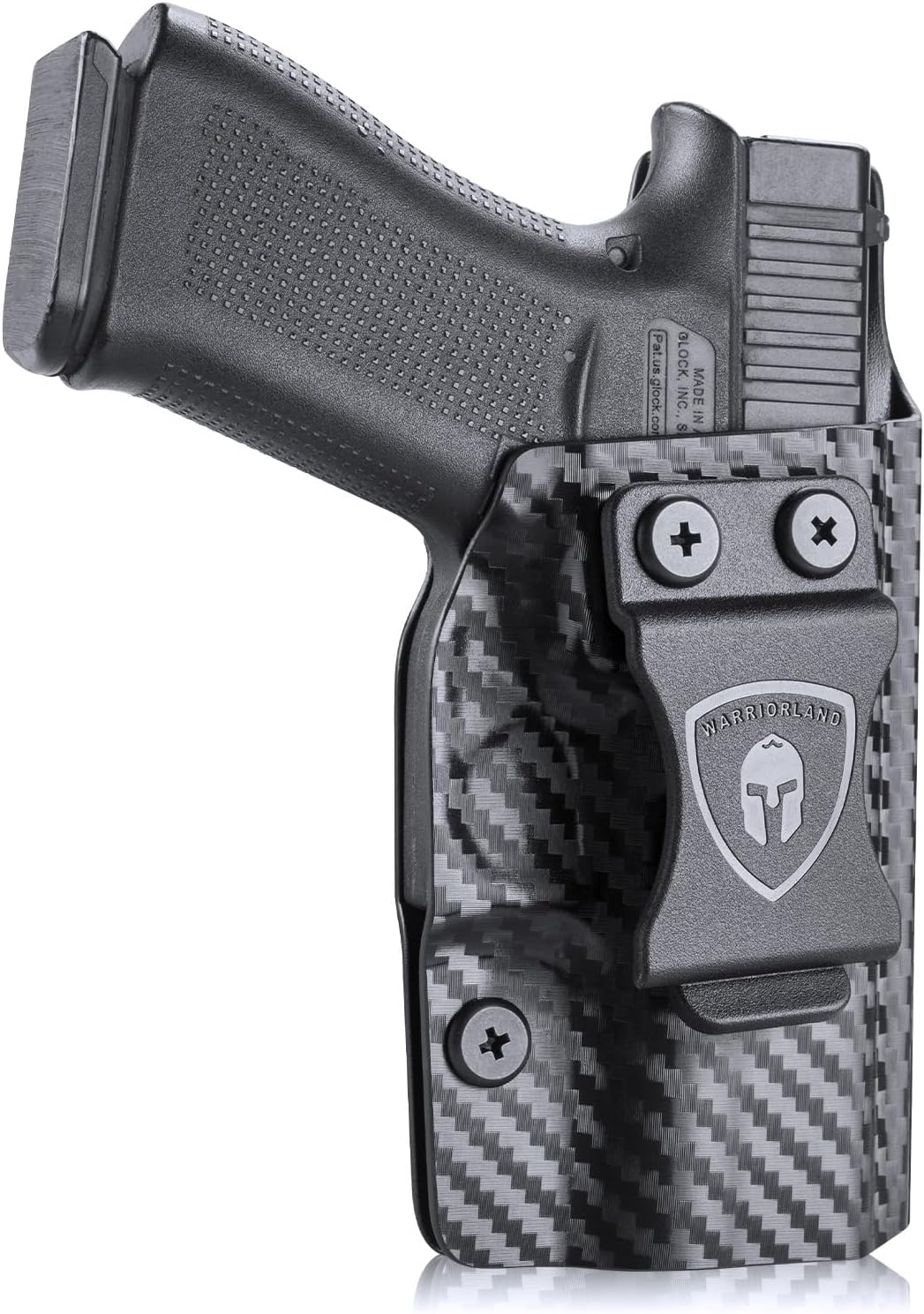 WARRIORLAND IWB Kydex Holster Compatible with Glock 43X / G43 / G43X MOS Pistol, Inside Waistband Concealed Carry, Adj. Posi-Click Retention & Cant, Right Hand/Left Hand Option