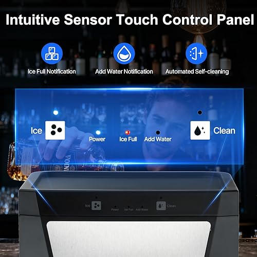 Miniatura 8 de Encimera de bolas de hielo transparentes de 2 pulgadas, máquina de esfera de hielo de cristal, 2 bolas de hielo en 60 minutos, máquina de hielo de