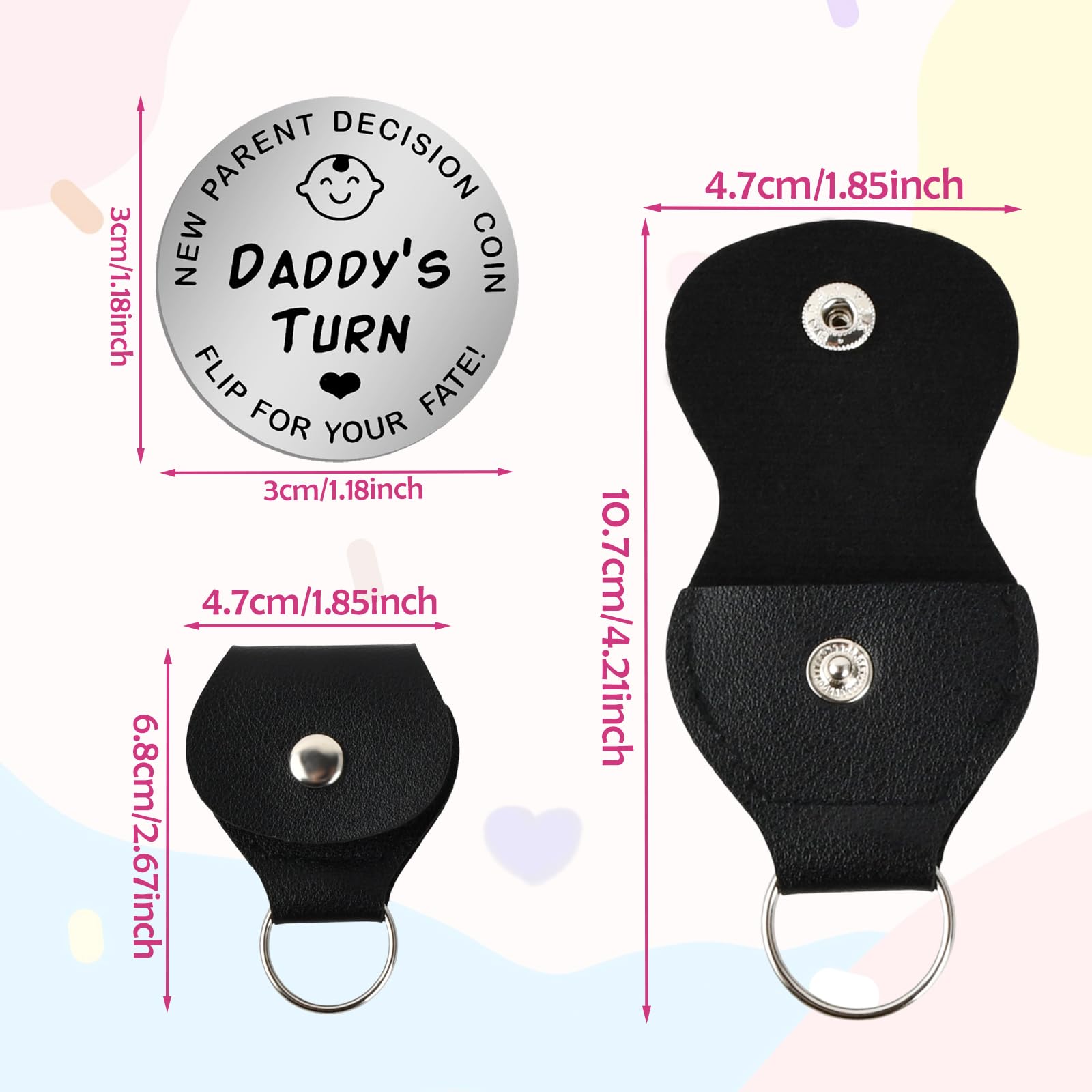 Moneda De Decisión Para Nuevos Padres – Acero Inoxidable Con Caja Regalo