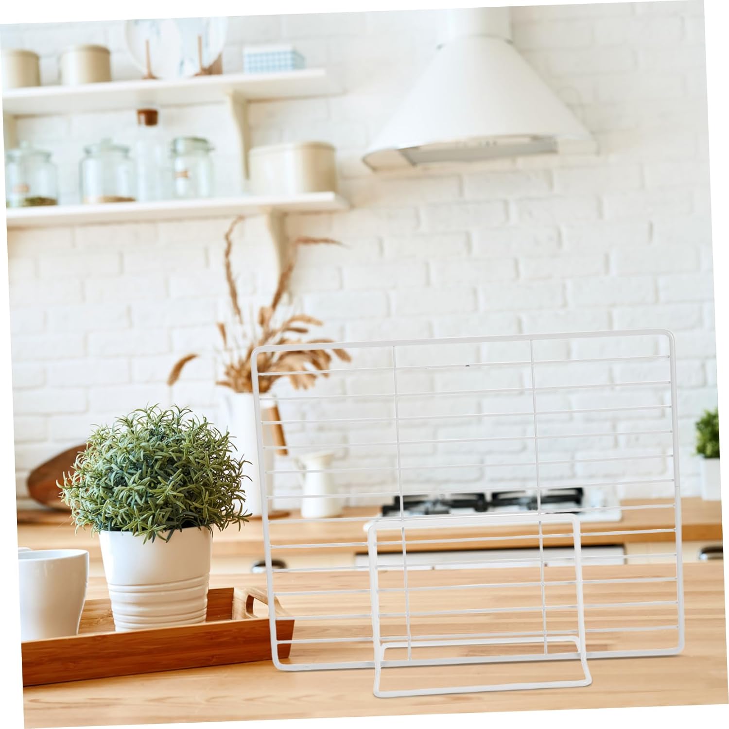 2pcs Adjustable Metal Freezer Dividers Versatile Storage Separators for Refrigerators and Freezers Easy Installation Fit for Organized Kitchen and Rv Storage