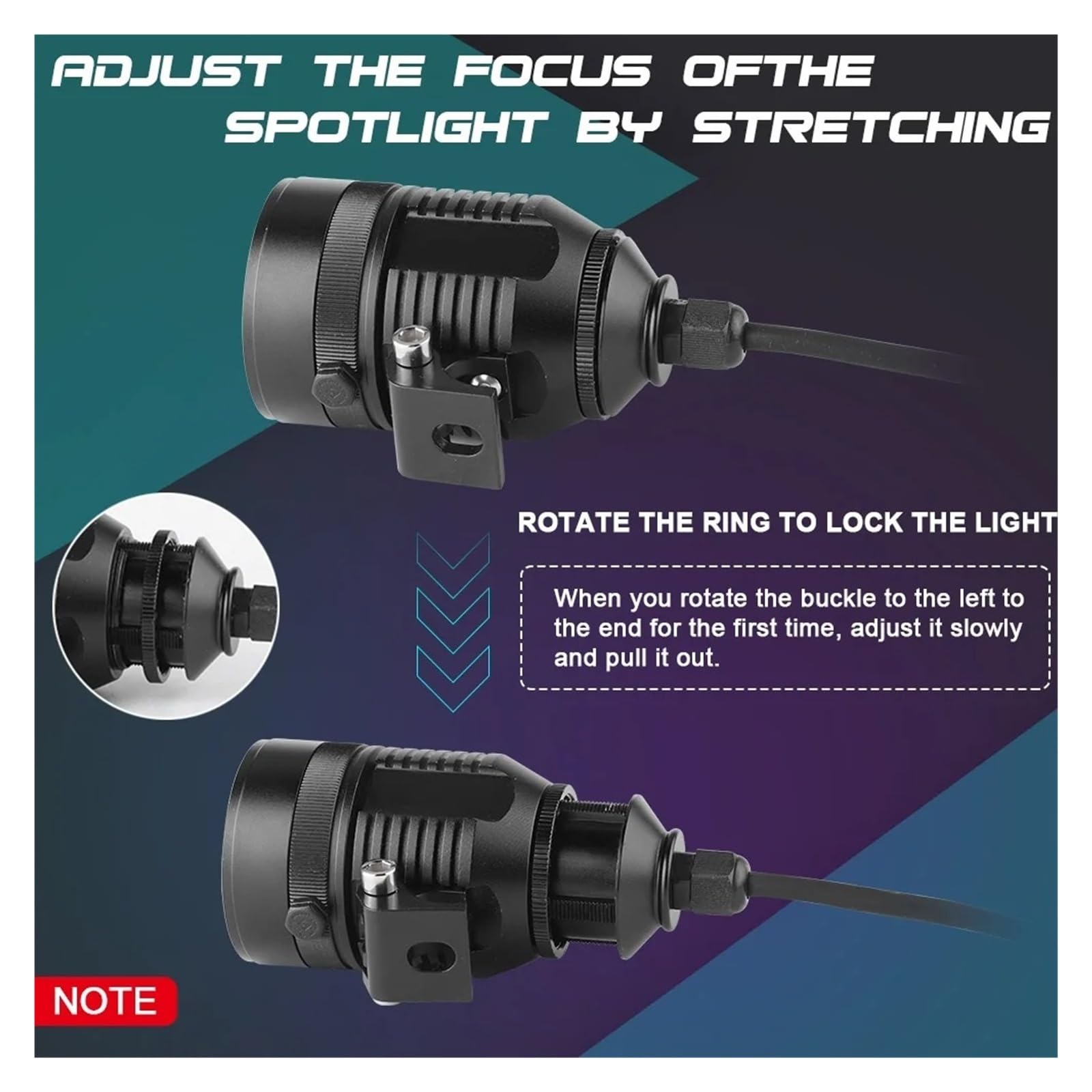Foco Motocicleta Para Todoterreno 4x4 Para ATV Para UTV 12V 24V Barril Ajuste Faro Externo Lámpara LED Antiniebla Motocicleta Faro