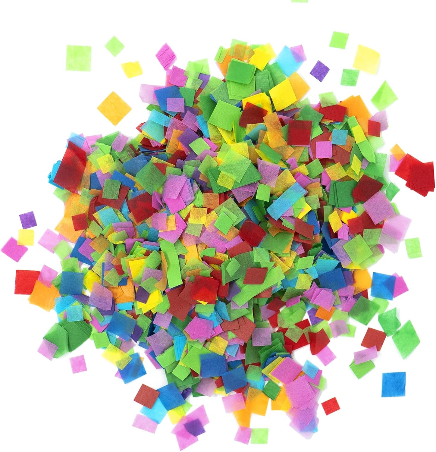 Ultimate Confetti, Pink Biodegradable Confetti Squares - Flame-Resistant and Slow-Falling Tissue Paper Confetti for Cannon and Launcher use – Best for Celebrations - 1 lb, 16 oz