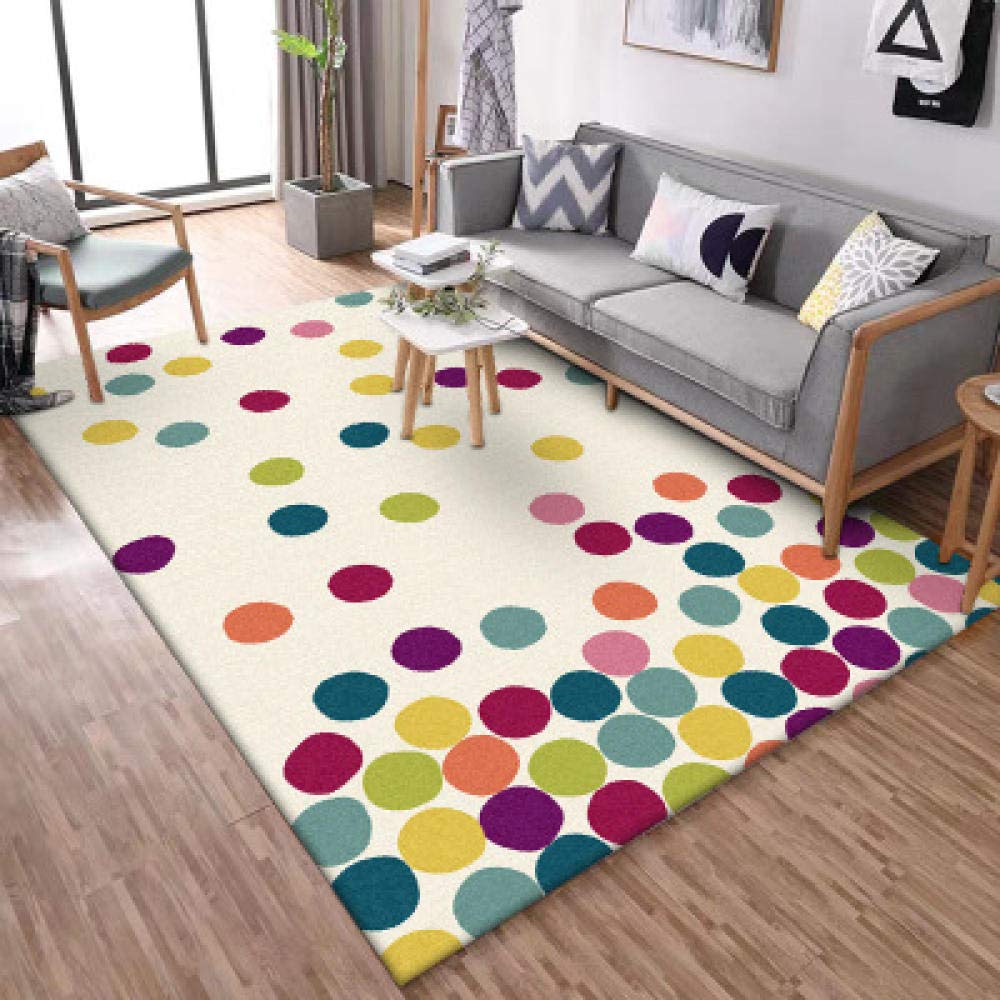 Tapis de zone traditionnel durable 140x200cm aux finitions soignées
