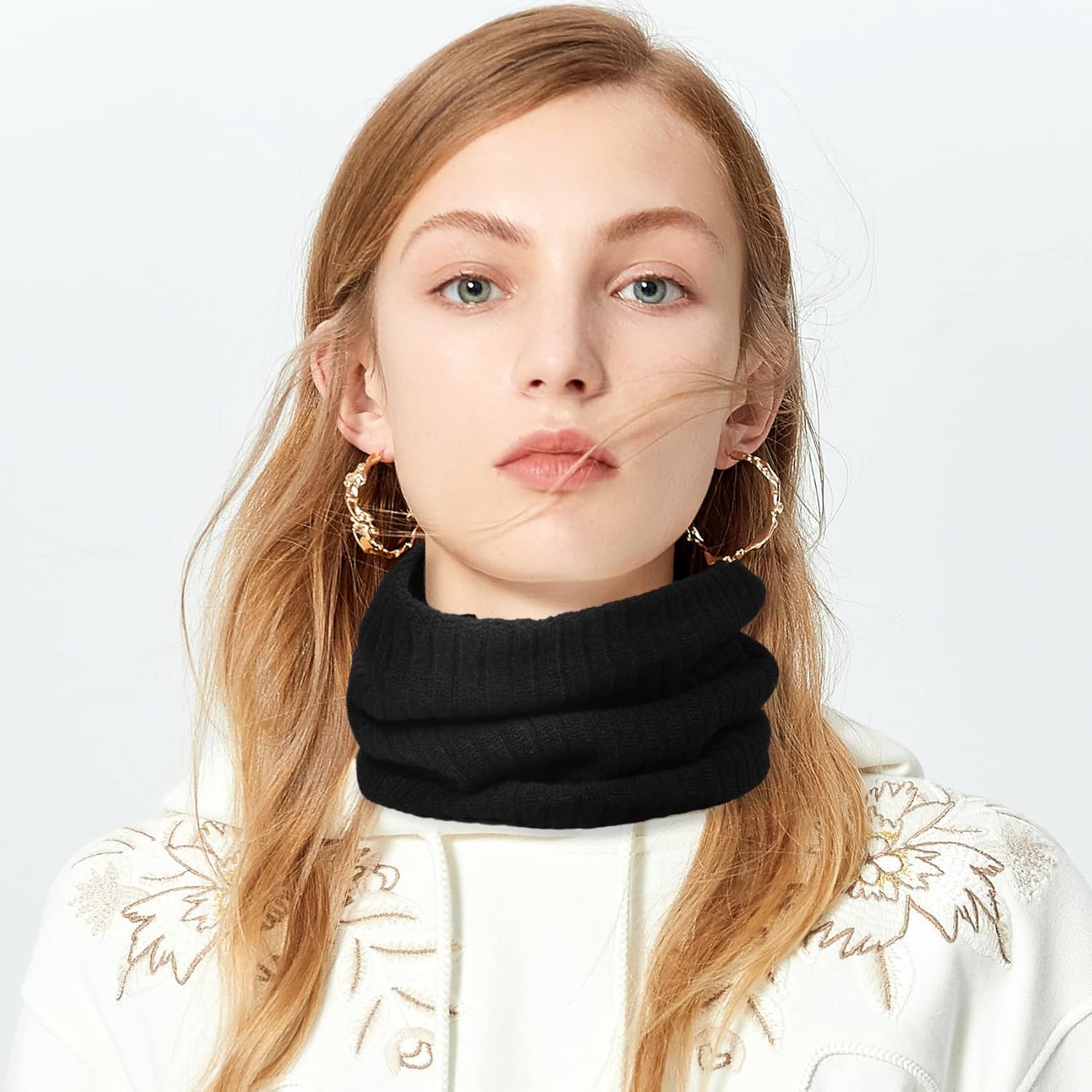 Pukavt Winter Knitted Neck Gaiter For Men And Women Neck Warmer Windproof Ski Mask Face Scarf for Cold Weather Outdoor Sports - Image 6