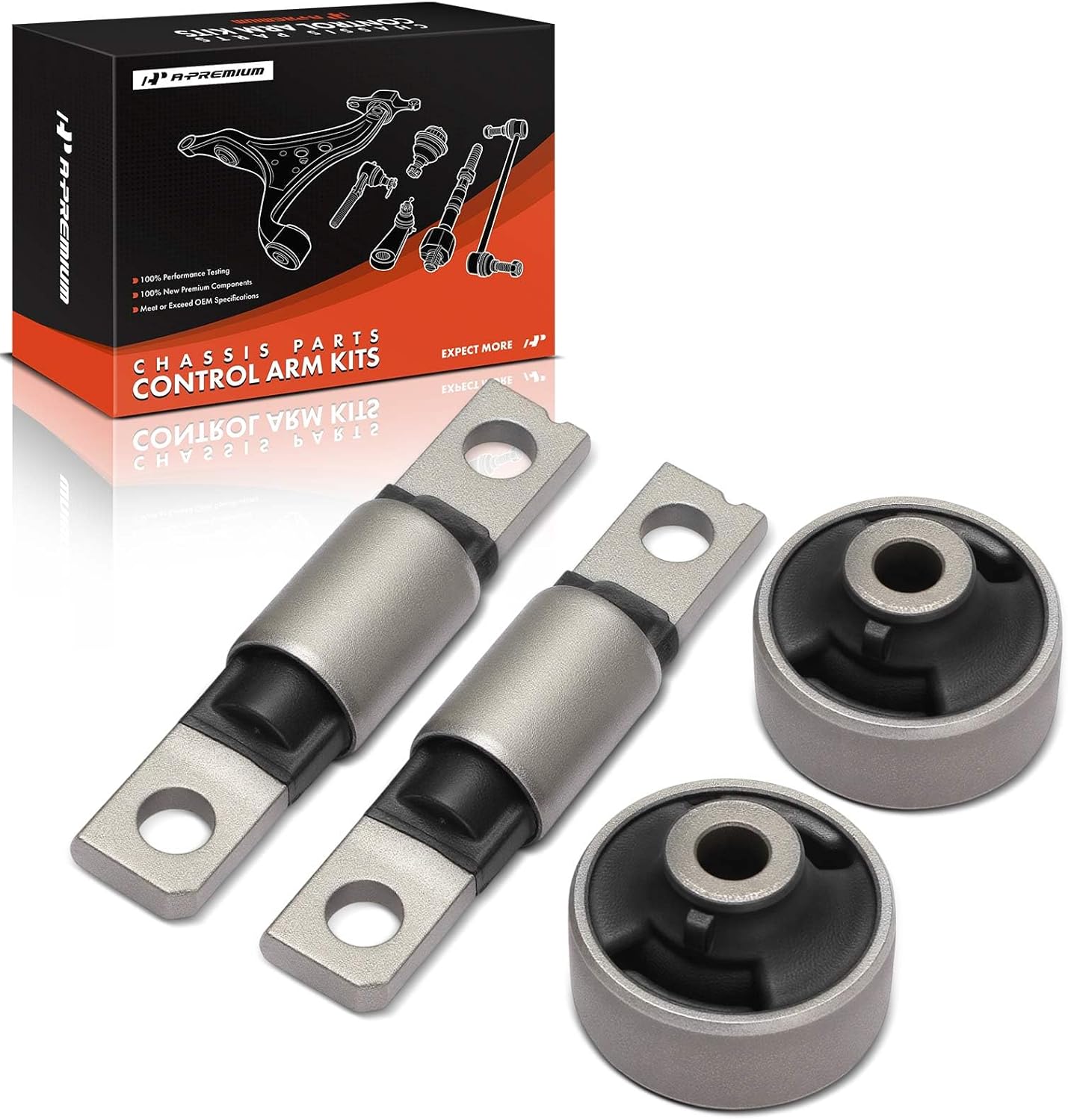 A-Premium 4 x Front Lower Forward Rearward Control Arm Bushing Kit, Compatible with Nissan Rogue 2008-2017, 370Z 2009-2014, Rogue Select 2014-2015