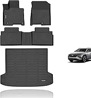 KELCSEECS Tapetes de chão e forro de carga personalizados para Hyundai Tucson híbrido plug-in 2026 2025 2024 2023 2022 Hyundai Tucson Tapetes de carro híbrido para todos os climas Tapete de carga