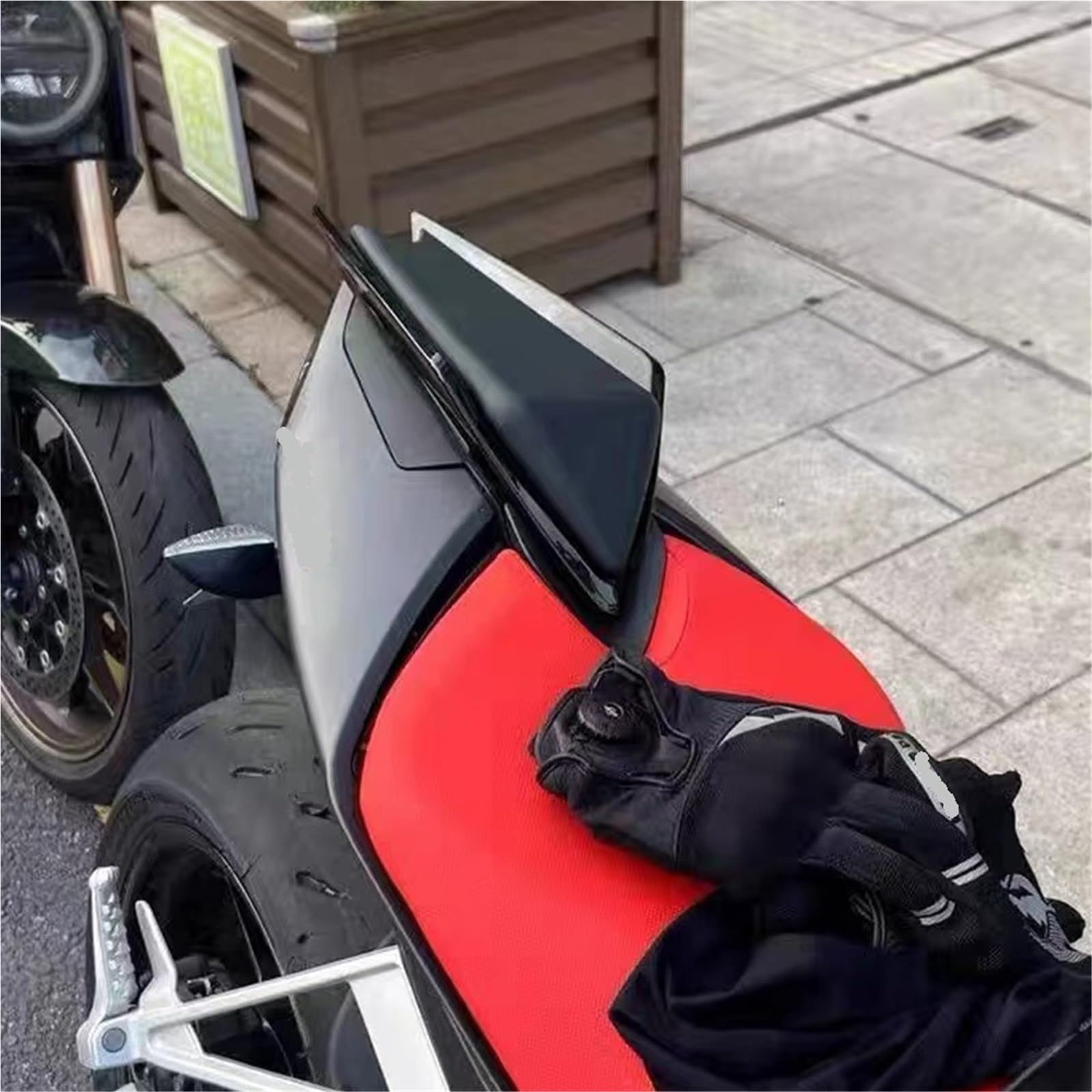 Tylna osłona siedzenia pasażera motocykla Solo Seat Hump pasuje do Aprilia RS 660 Tuono RSV4 1100 2021-2022 Owiewka motocyklowa(Red)