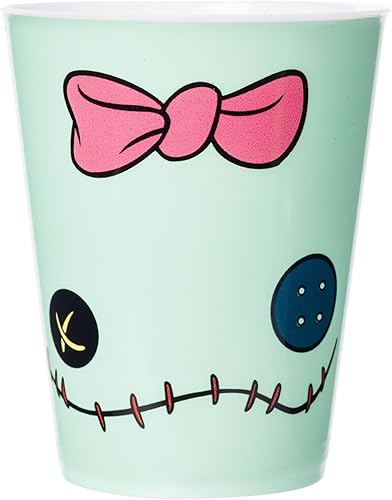 Miniatura 3 de Silver Buffalo Disney Lilo and Stitch Faces With Scrump, Angel y Leroy - Juego de 4 mini tazas de plástico, 1.5 onzas