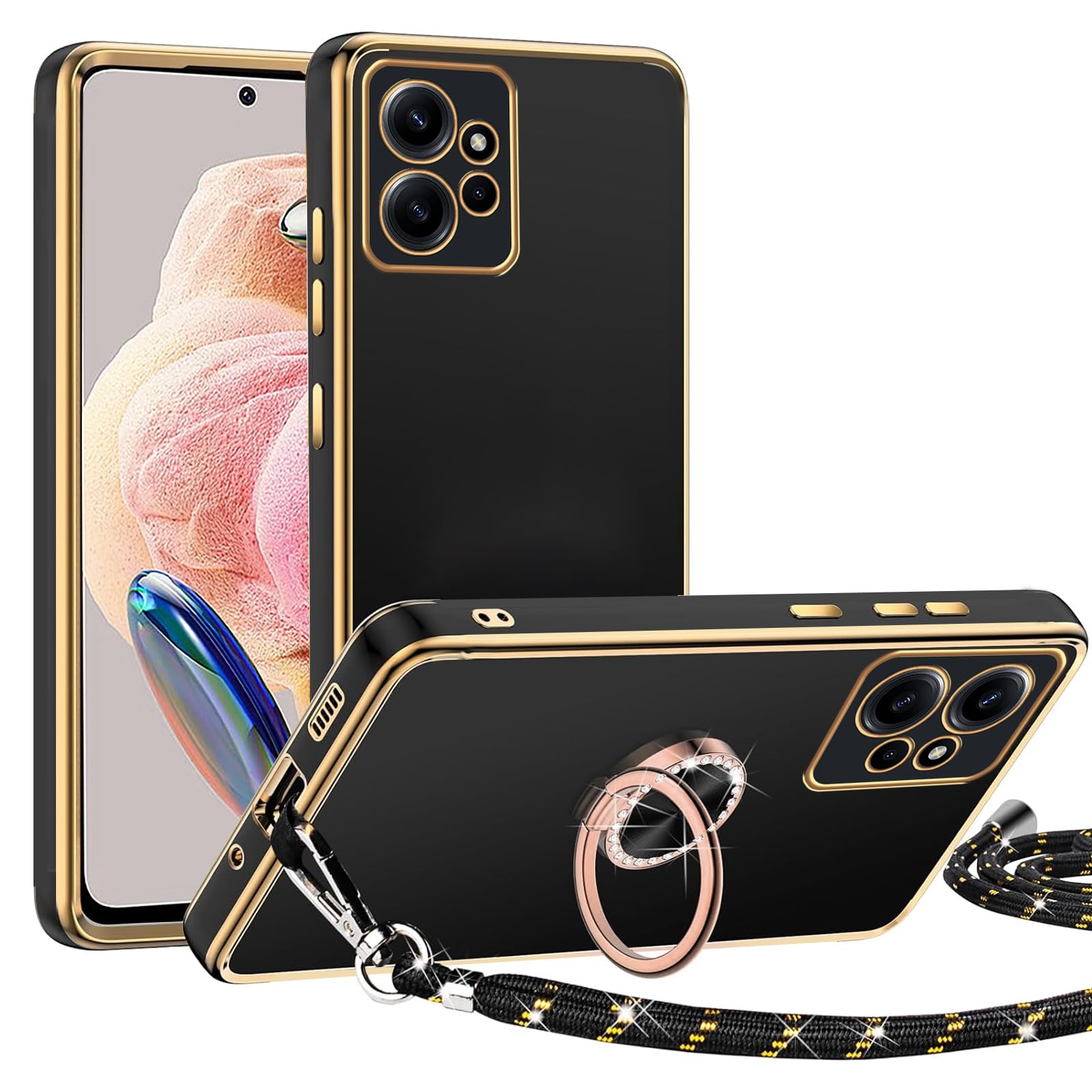 Custodia Per Xiaomi Redmi Note 12 4G | Cover In Silicone TPU | Design Acchiappasogni | Antiurto