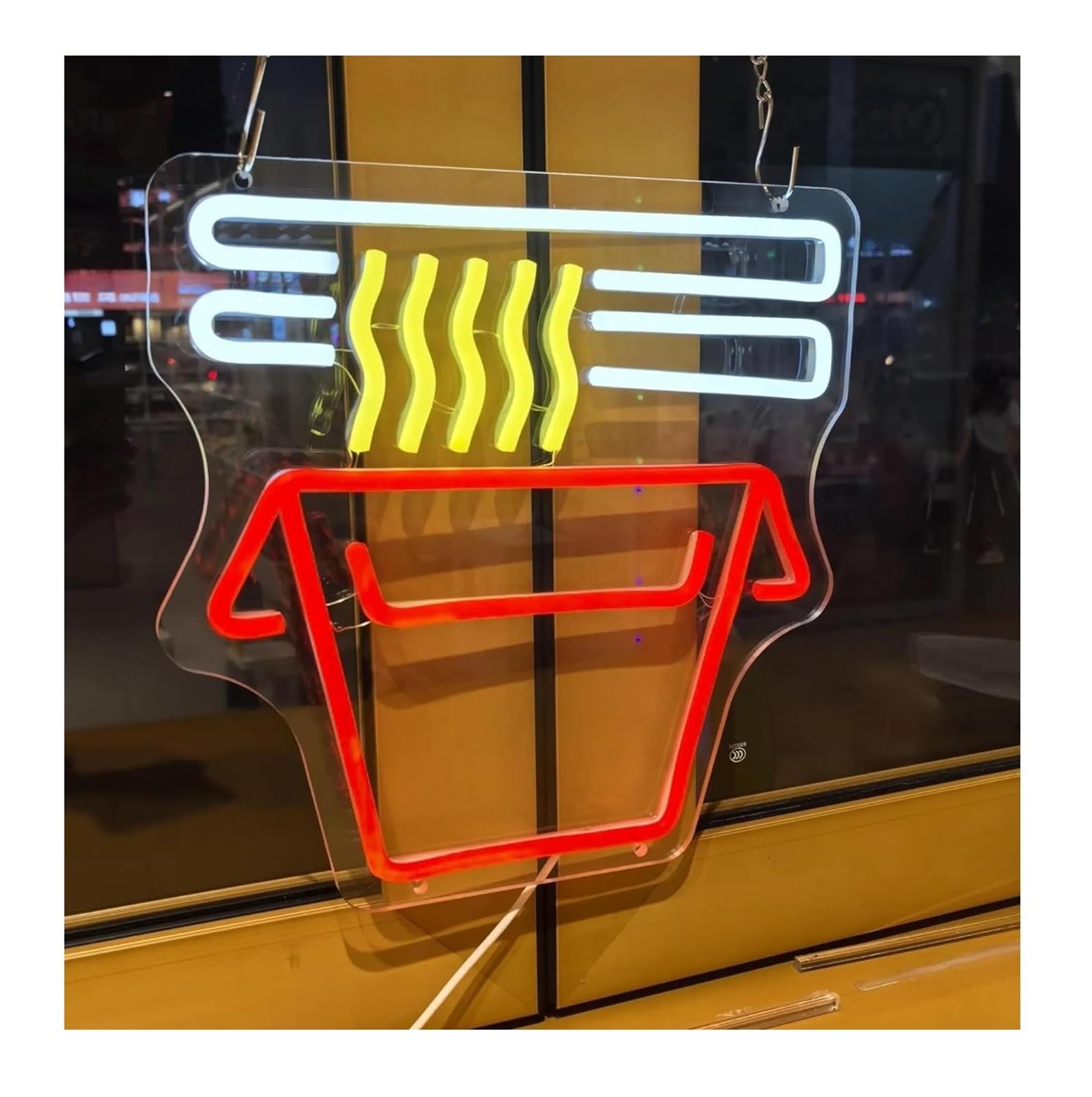 Zynther Neon lamp for neon Sign Powered Ramen,Bright Noodle Signs for Restaurant Kitchen