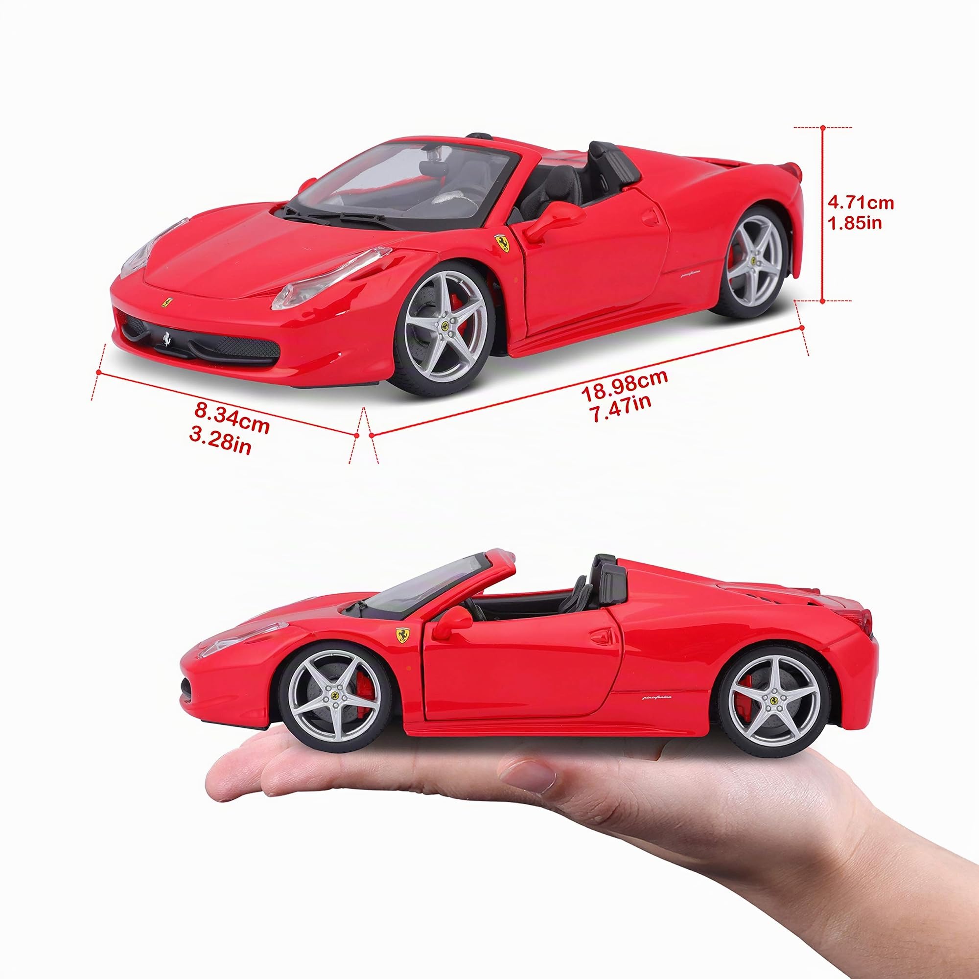 Ferrari - 458 Spider, vehículo (Bburago 18-26017) , color/modelo surtido