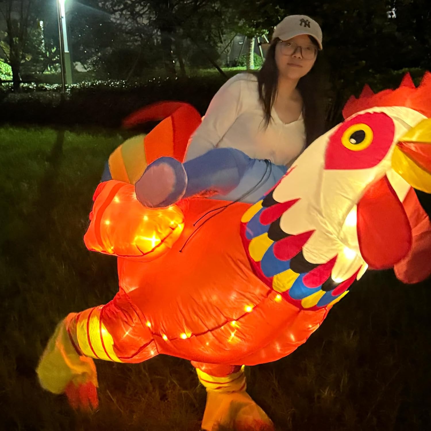 Inflatable Animal Costume Adult Outfit Blow Up Costumes Halloween Party Christmas Family Holiday Dress Up - Image 4