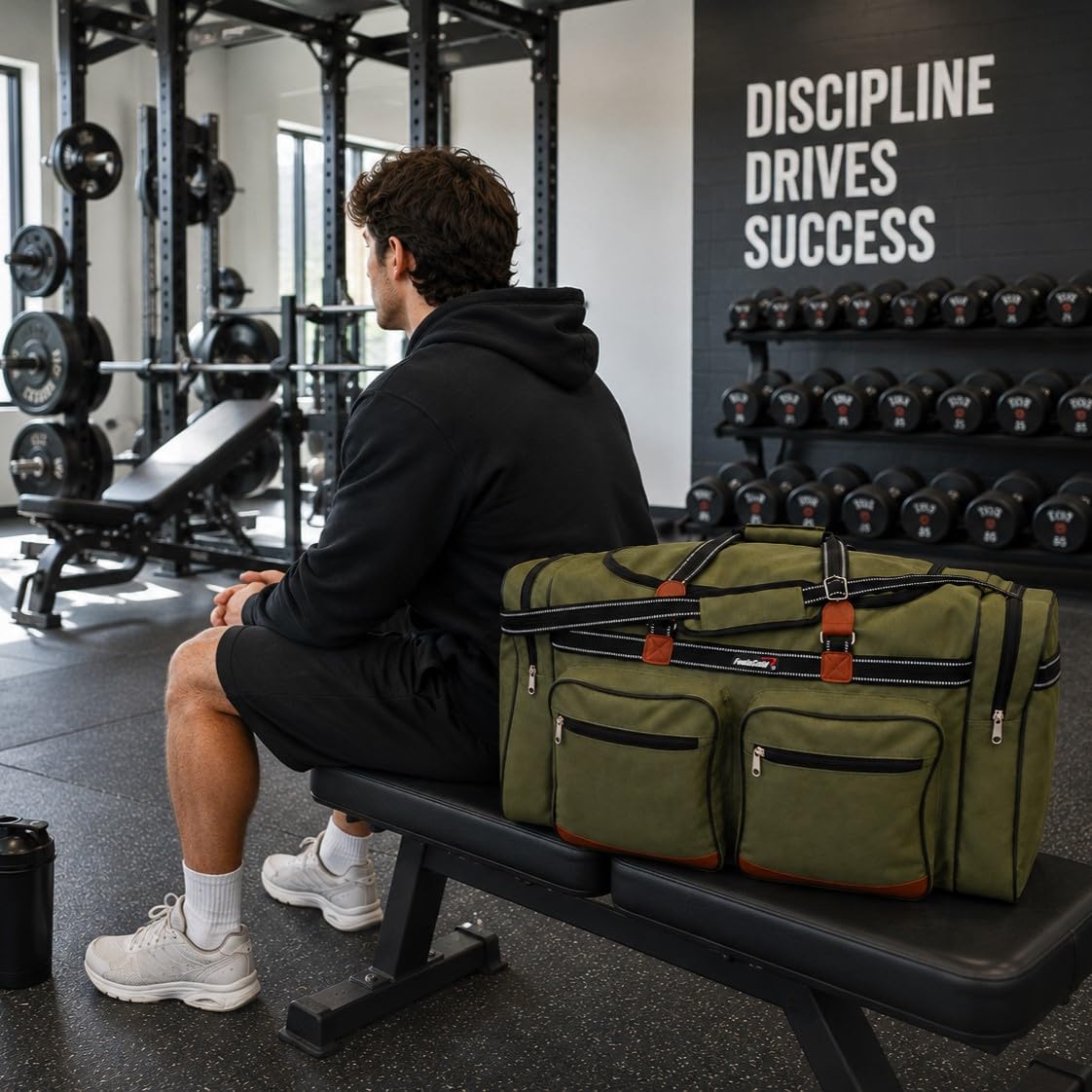 foolsGold Extra Grande de 120L Bolsa Bolso - Verde
