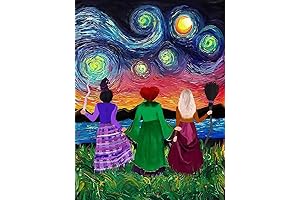 Suyaloo 5D Diamond Painting Kits for Adults Beginners, Hocus Pocus Van Gogh...