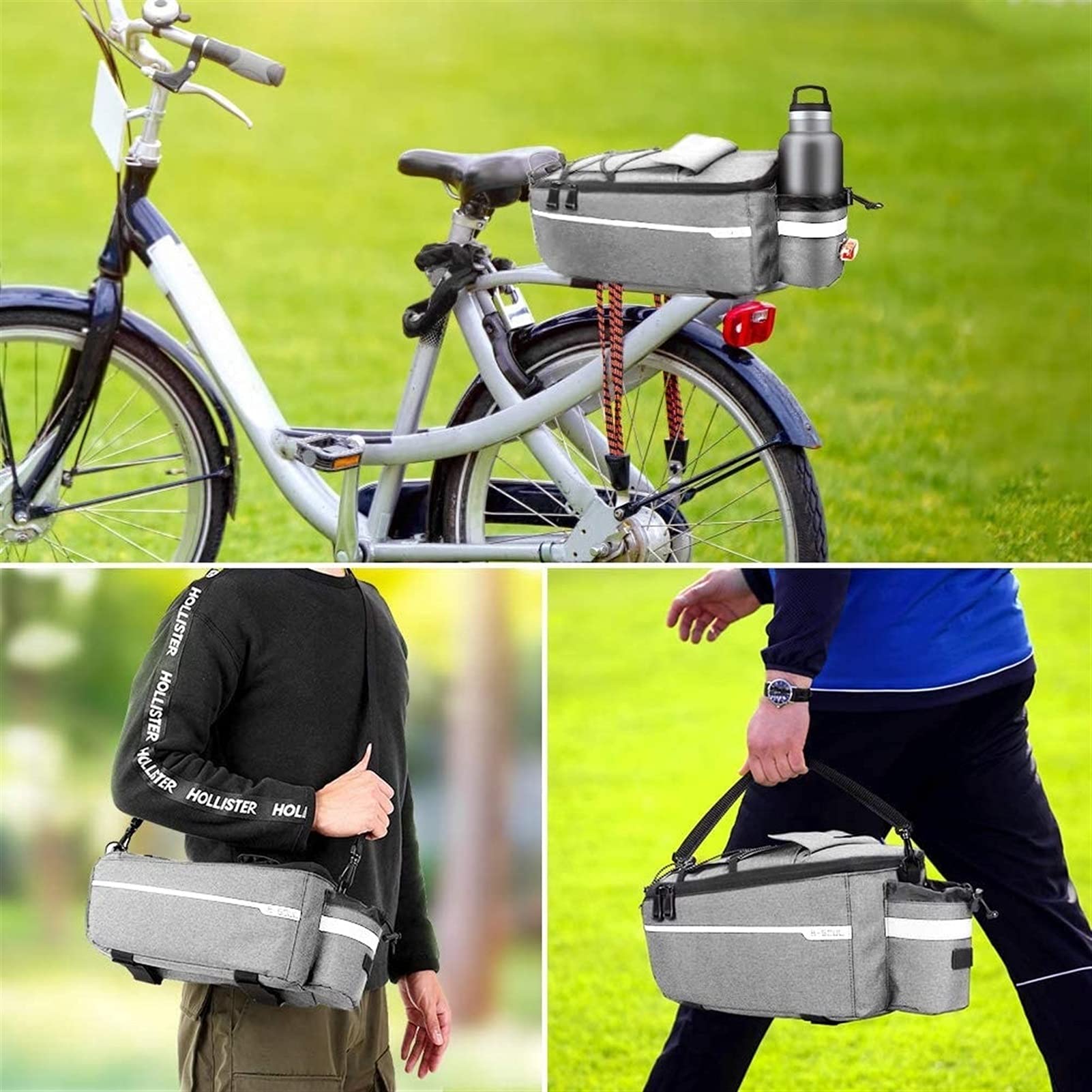 Bolsa for Bicicleta, Bolsa for el Estante Trasero, for de montaña, Camel, Equipo for Montar en