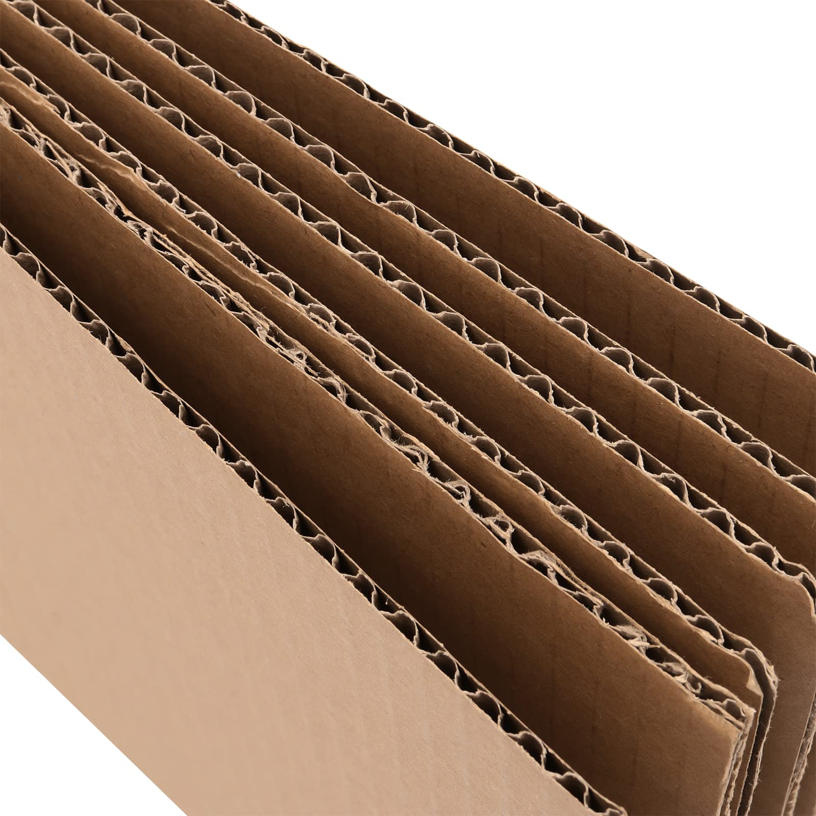 HOZEON Confezione da 70 fogli di cartone ondulato marrone, 21 x 28 cm, spessi 0,3 cm, inserti piatti in cartone ondulato per imballaggio, spedizione, artigianato fai da te